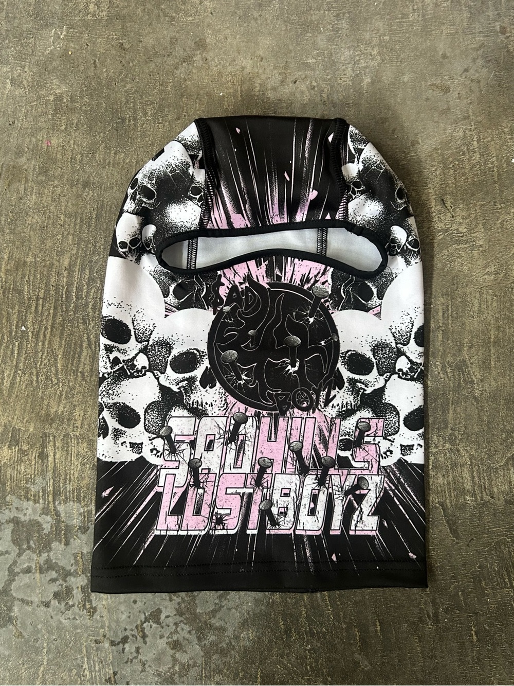 Sadboyz x Lost Hills Skulls Graphic Face Mask Balaclava Shiesty